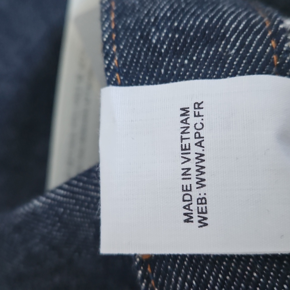 NWT Men's A.P.C. jeans size 34 waist button fly - Picture 6 of 6